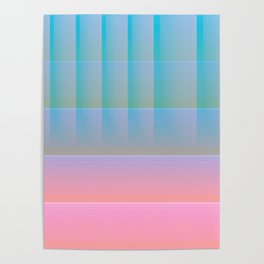 Abstraction_NEW_GRADIENT_DAWN_COLOR_TONE_PATTERN_POP_ART_0707A Poster