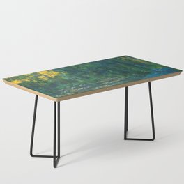 Water Lily Pond and Weeping Willow, Art Print Coffee Table