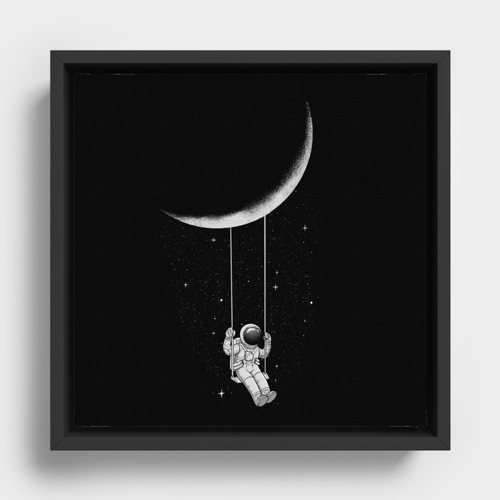 Moon Swing Framed Canvas