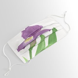 Stunning Purple Iris Flower Face Mask