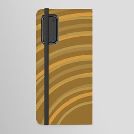 Golden Imperfect Rainbow Arch Lines Android Wallet Case