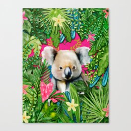 Koala in the Jungle Canvas Print