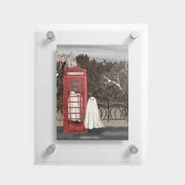 There Are Ghosts in the Phone Box Again... Floating Acrylic Print