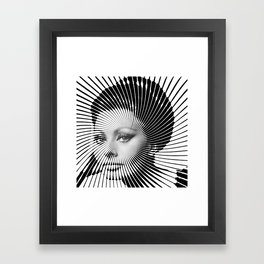 Op Art Sophia Loren Framed Art Print
