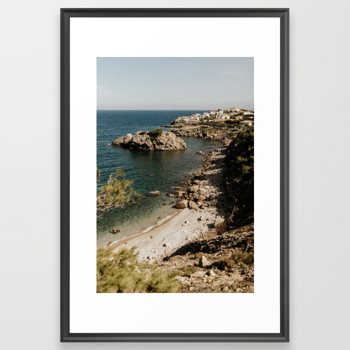 Spanish beach, L'Escala | travel photography Framed Art Print