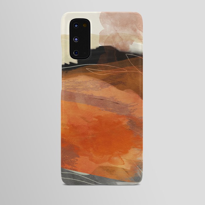 landscape in fall abstract art Android Case
