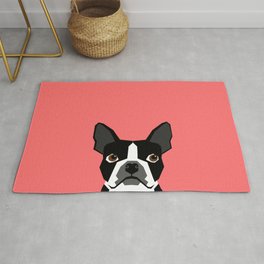 Kennedy - Boston Terrier cute dog themed gifts for small dog owners and Boston Terrier gifts  Rug | Illustration, Children, Funny, Animal 