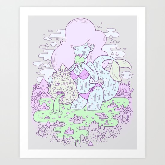 swamp thing Art Print