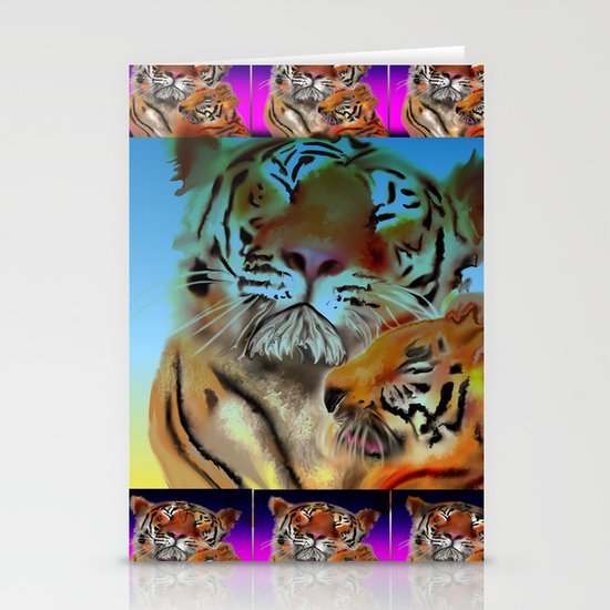 tiger tiger burning bright Stationery Cards