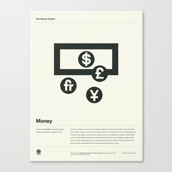 Money Canvas Print
