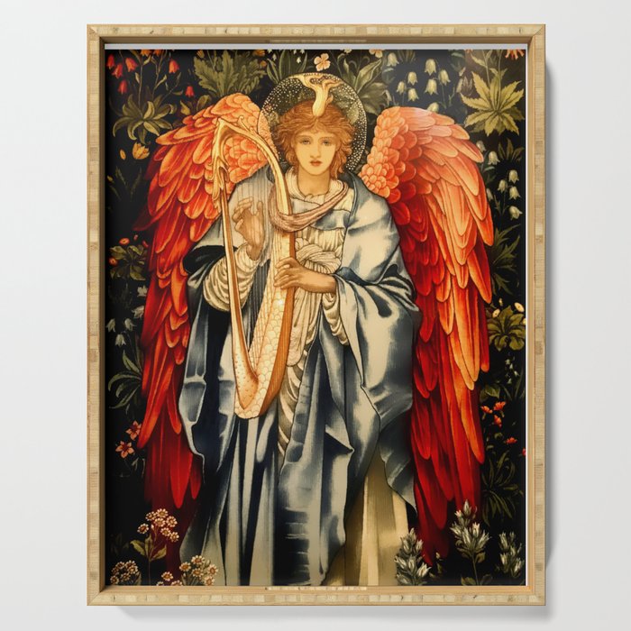 “Angel Tapestry” by Edward Burne Jones Serving Tray