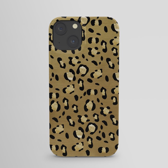 Leopard Animal Print Glam #1 (Faux Foil) #pattern #decor #art #society6 iPhone Case
