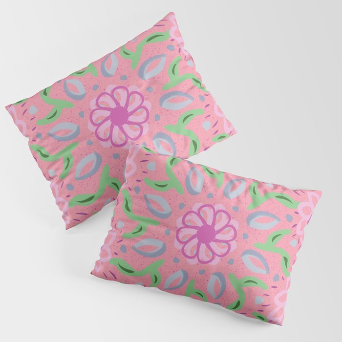 Garden Sunshine Pink Pillow Sham