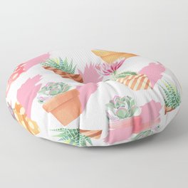 Pastel Summer Cactis Cactuses Floor Pillow