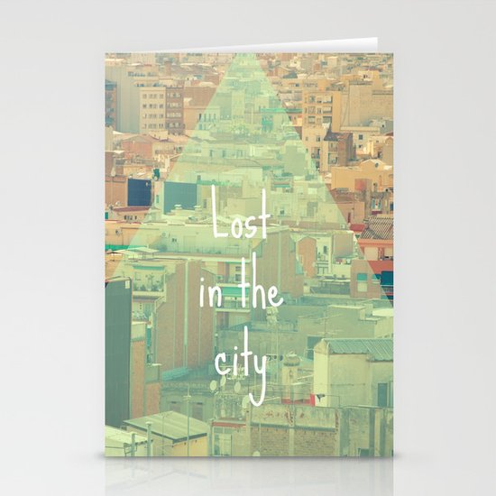 Lost in the city Stationery Cards