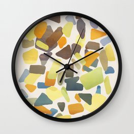 Colored Glass Wall Clock