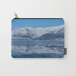 Ice lagoon Reflections Iceland Carry-All Pouch | Photo, Nature, Landscape 
