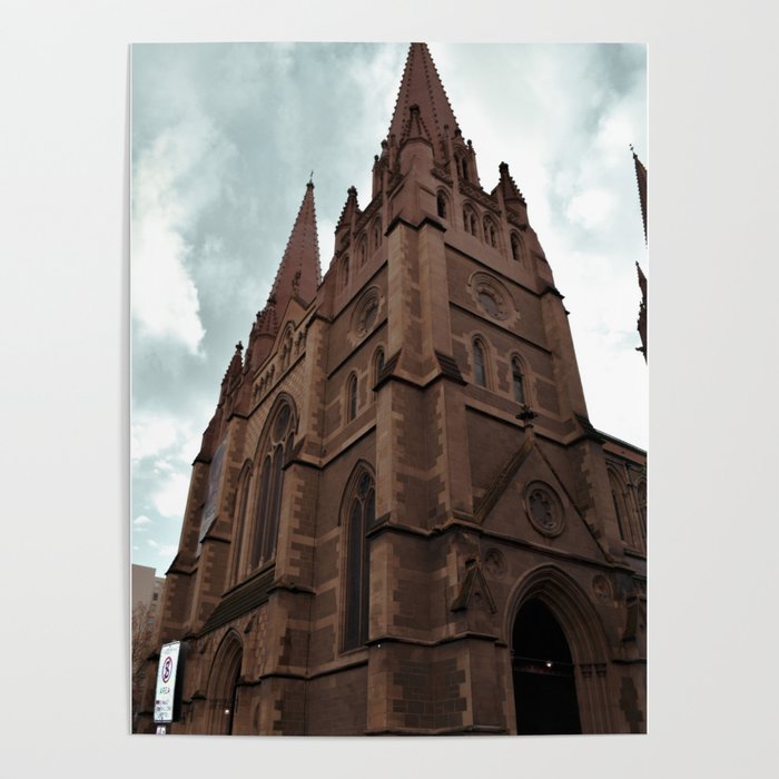 St Pauls Cathedral, Melbourne Australia Poster