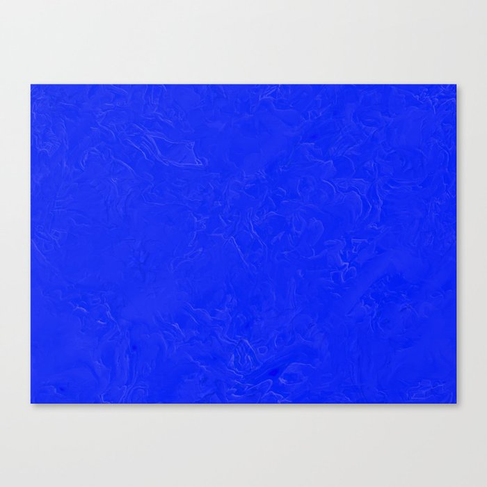 Rich Blue Wall Canvas Print