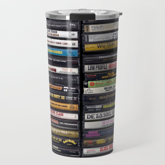 Old 80's & 90's Hip Hop Tapes Travel Mug