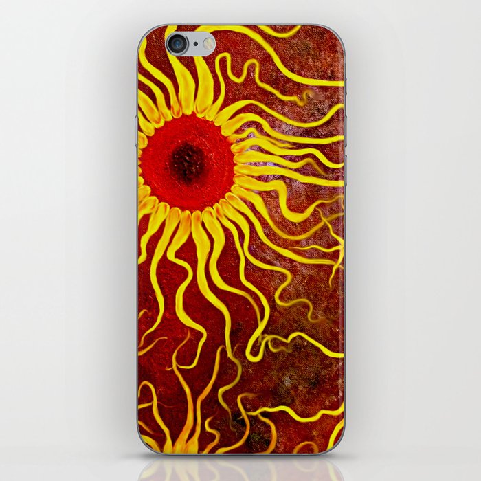 Psychedelic Susan 003, Sunflowers iPhone Skin