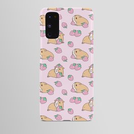 Pink Strawberries and Guinea pig pattern Android Case