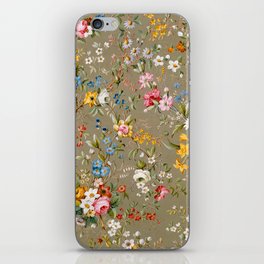 Dreamy Floral Marble End Paper 1788 William Kilburn iPhone Skin