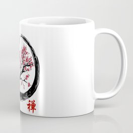 Japanese Calligraphy Zen Buddhist Enso Circle Shirt -  Mindfulness Art for Meditation Coffee Mug