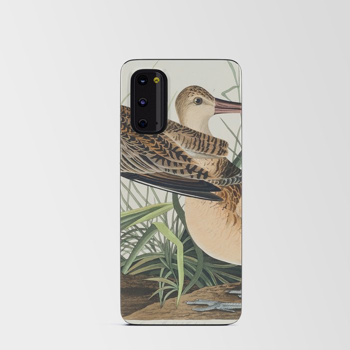 Great Marbled Godwit from Birds of America (1827) by John James Audubon  Android Card Case