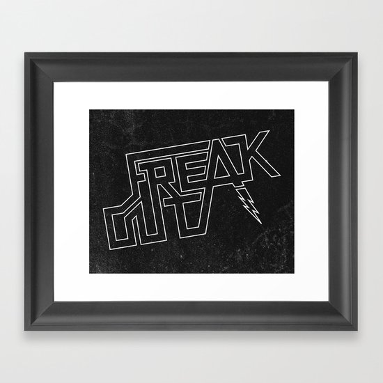 FREAK OUT Framed Art Print