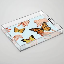 Social Butterflies Acrylic Tray