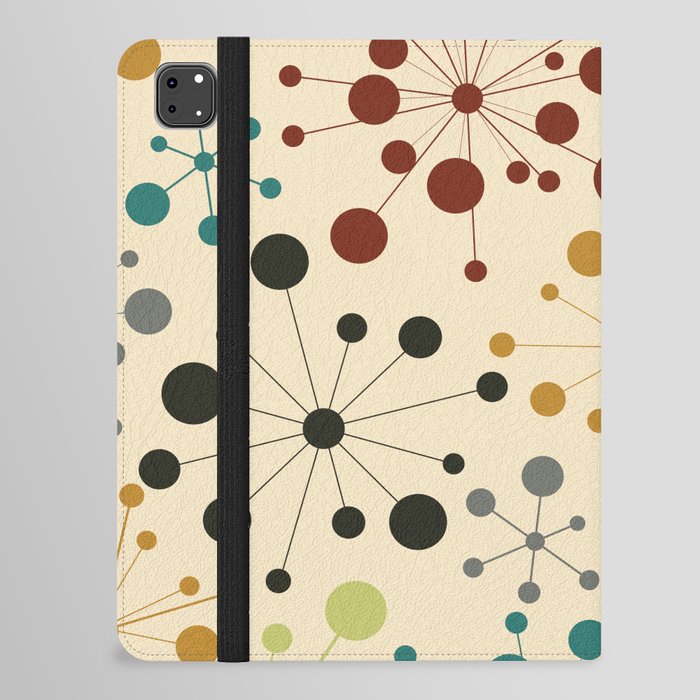 Dot Line Atom Molecular Structure Scientific Pattern iPad Folio Case