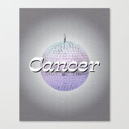 Disco Zodiac: Cancer Canvas Print