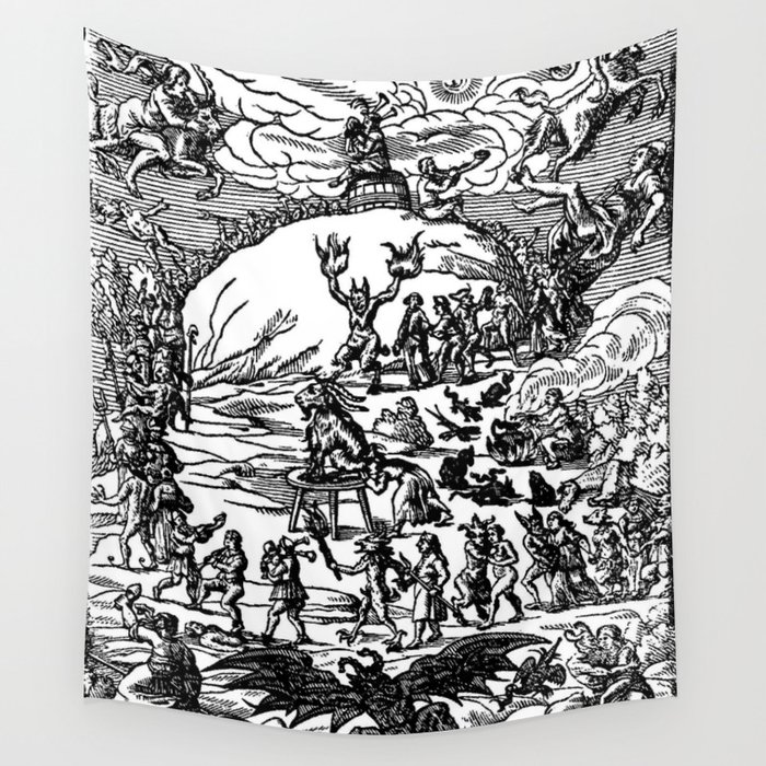 Witches Sabbath Wall Tapestry by Morbid By Nature Society6