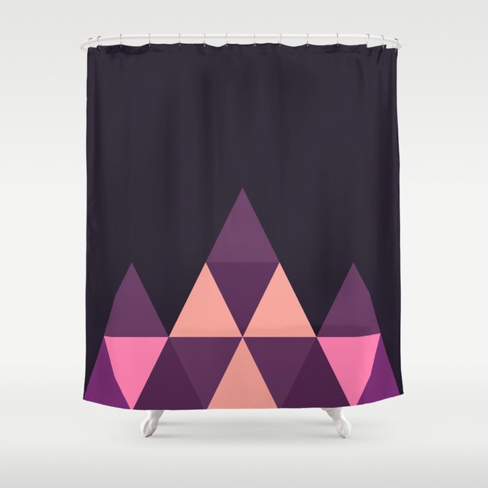 Geometric Pyramid Shower Curtain