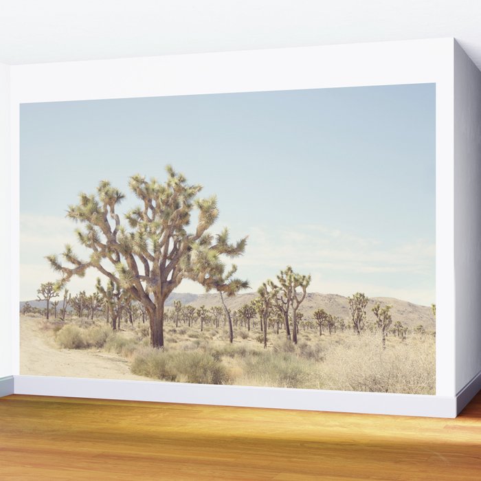 Joshua Tree Cactus - Desert Landscape Photography Wall Mural by eyepoetry | Society6