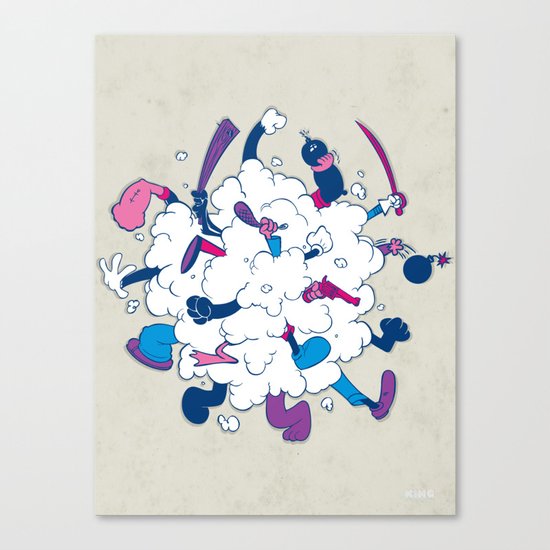 Fistycuffs Canvas Print