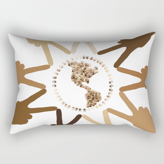 Peace of Earth In Our Hands Rectangular Pillow