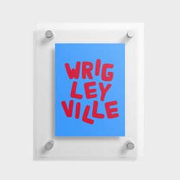 Wrigleyville Red & Blue Floating Acrylic Print