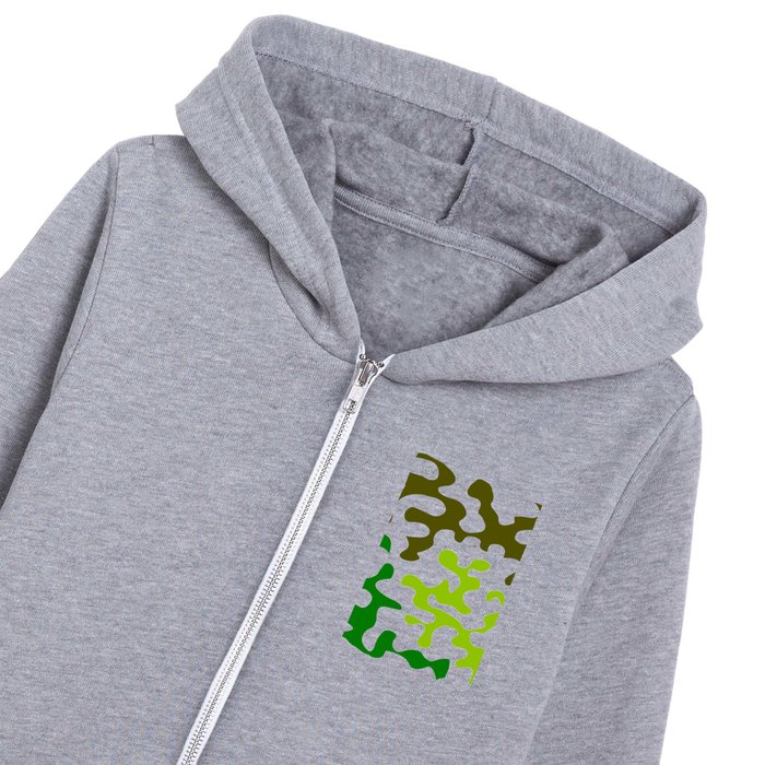 Abstraction in the style of Matisse 28- green Kids Zip Hoodie