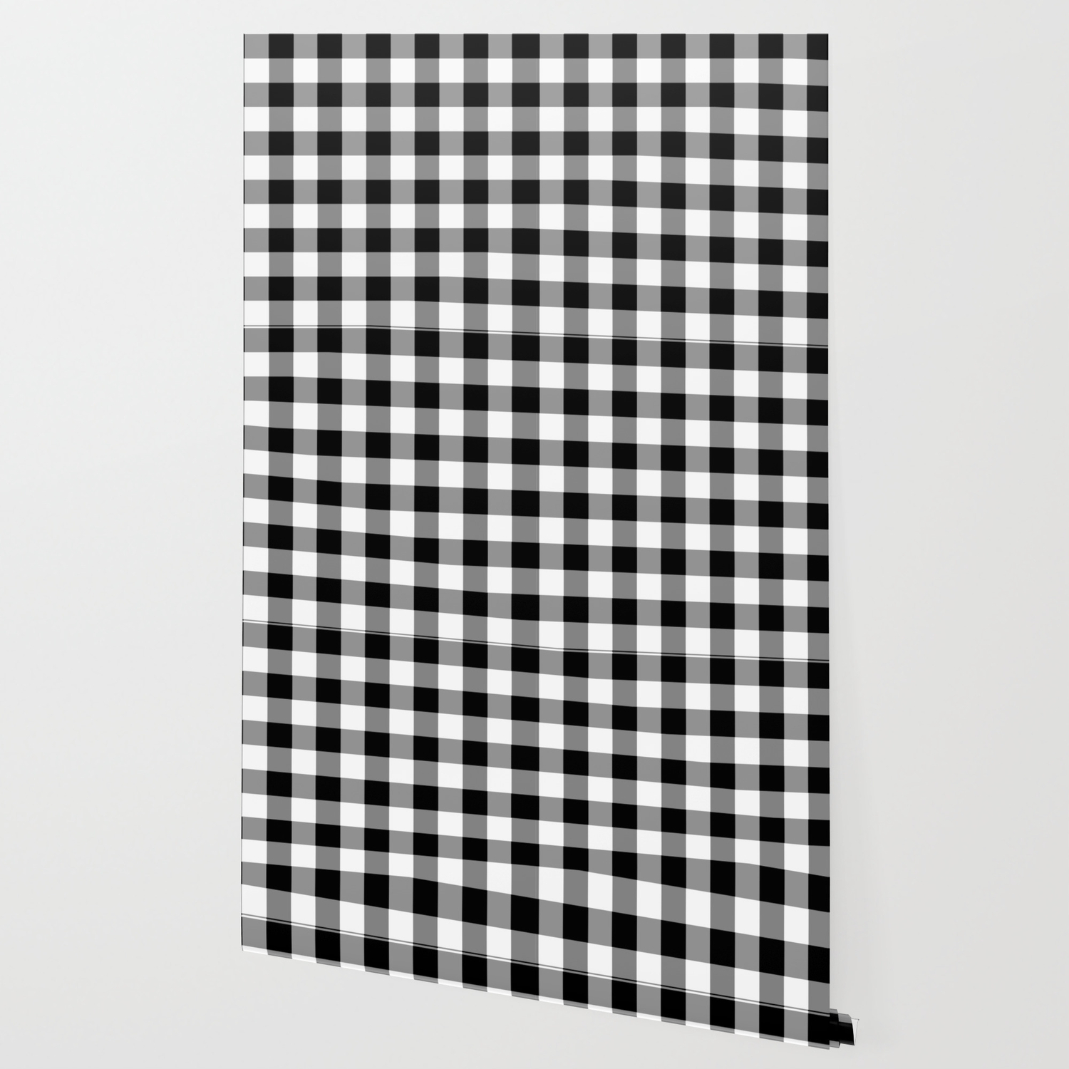 Black And White Country Buffalo Check Wallpaper By