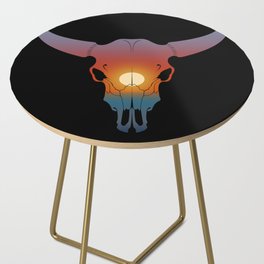 Sunset Bull Side Table