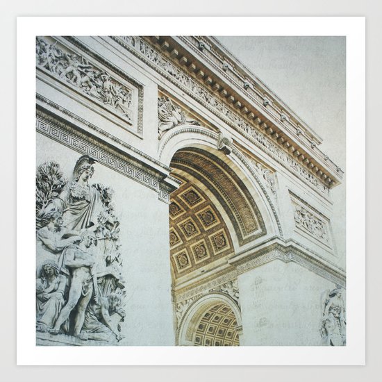 Letters From Triomphe - Paris Art Print