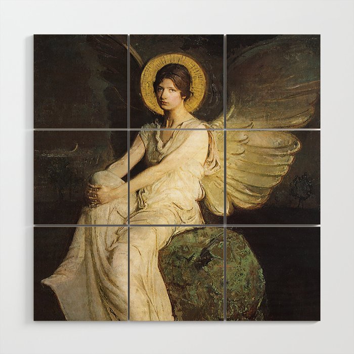 “Angel on Jesus Tomb” by Abbott Handerson Thayer Wood Wall Art