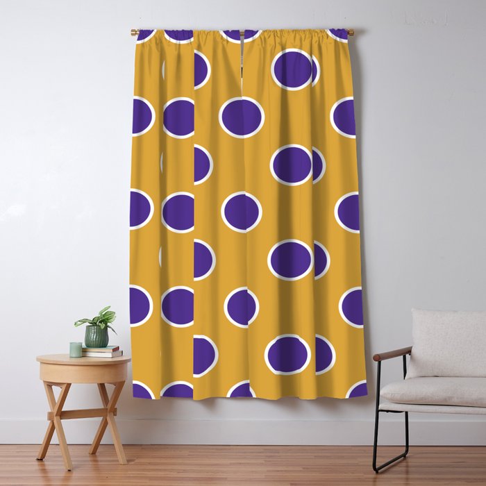 Geometric Orbital Candy Dot Circles Purple Golden Yellow