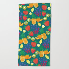 fruity salad Beach Towel