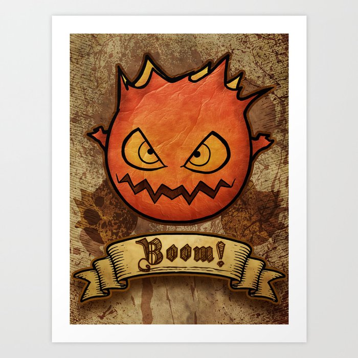 boom bomb art print