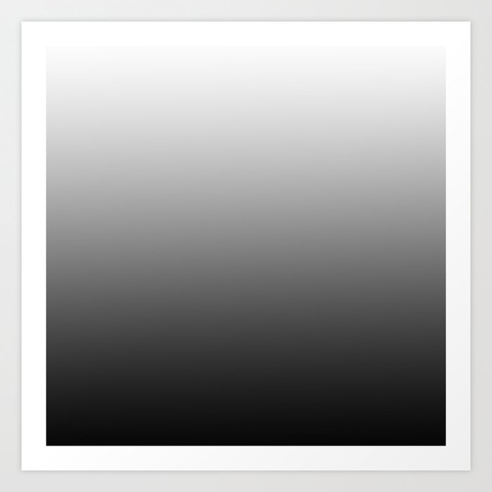 Simply Black White Color Gradient Mix And Match With Simplicity Of Life Art Print By Simplicity Of Live Society6