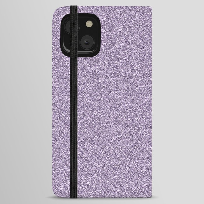 Purple Glitter iPhone Wallet Case