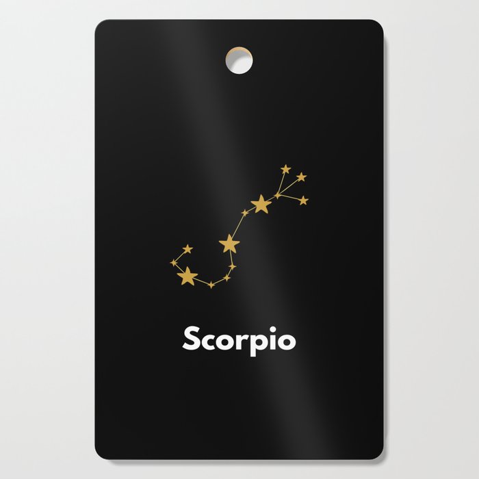Scorpio, Scorpio Sign, Black Cutting Board